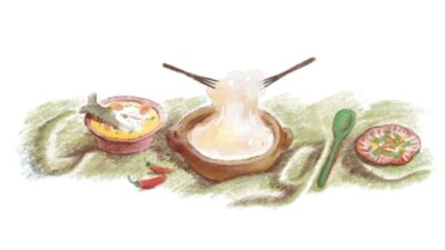 Google Doodle Hari Ini Menghadirkan Papeda, Makanan Khas Maluku dan Papua