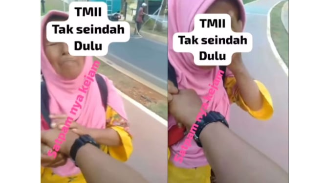 Satpam di TMII Berlaku Kasar terhadap Ibu Pedagang, Korban Terpaksa Memohon Maaf dan Berteriak