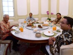 5 Fakta Makan Siang Jokowi, Anies, Ganjar, dan Prabowo di Istana