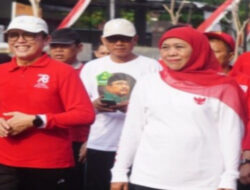 Gubernur Jatim Merayakan HJP ke-78 dengan Mengadakan Jalan Sehat Bersama Masyarakat Bojonegoro