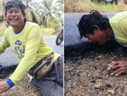 Pria Ini Viral karena Bersujud Syukur Setelah Jalan di Daerahnya Diperbaiki, Warga: Baru Saja Terselasaajah 37 Tahun