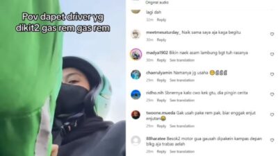 Curhat Seorang Penumpang Wanita yang Suka Menekan Rem saat Naik Ojol, Netizen Berkomentar: Itu Bagian dari Usaha yang Dilakukan oleh Driver