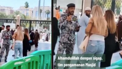 Dua Wanita Tanpa Hijab Viral Ingin Masuk Masjid Nabawi, Akhirnya Terjadi Sesuatu