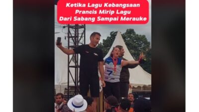 Penonton Spontan Nyanyikan Lagu Kebangsaan Prancis di Sabang dan Merauke