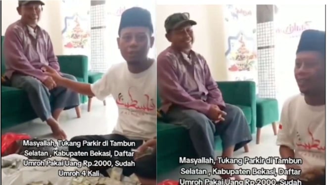 Tukang Parkir Viral Mendaftar Umroh ke-4 setelah Menabung dari Hasil Kerja 8 Bulan