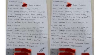 Pengantin Viral Mendapatkan Amplop dengan Surat Izin Numpang Makan di Pernikahan, Kisah Pilu Seorang Perantau