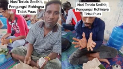 Imigran Rohingya Menyatakan Kurang Makan dalam Bahasa Isyarat