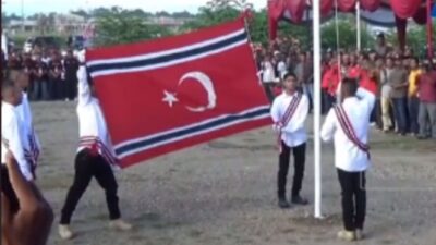 Bendera Bulan Bintang Viral Berkibar di Aceh saat Perayaan Ulang Tahun GAM, Diiringi oleh Azan