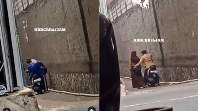 2 Pelajar Viral Diduga Mesum di Gang Dekat Jalan Raya Masih Menggunakan Seragam