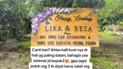 Wanita Mengirim Karangan Bunga ke Nikahan Mantan Karena Diselingkuhi