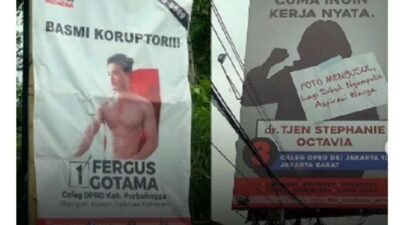 Penampakan Unik Baliho Para Caleg yang Sedang Viral, Membuat Orang Geleng-geleng Kepala: Upaya Merebut Suara Rakyat yang Tak Terduga