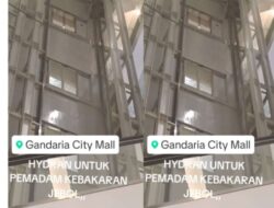 Kebocoran Hidran Pemadam Kebakaran di Gandaria City Viral dan Mall Langsung Terendam Banjir