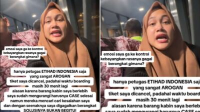 Petugas Etihad Diduga Melakukan Perlakuan Kasar pada Penumpang yang Gagal Terbang karena Membawa Kelebihan Bagasi Kabin