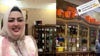 Ibu Kades Wiwin Viral karena Gaya Glamornya saat Demo, Dikabarkan Memiliki Tas Branded di Lemari 1