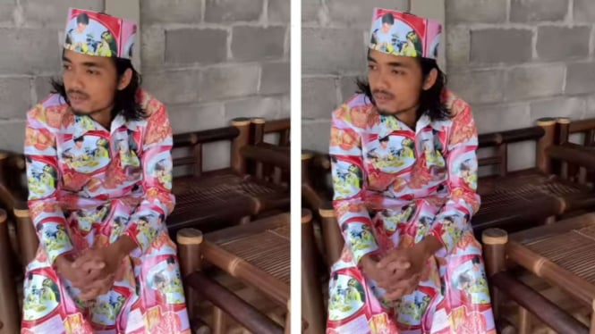 Cosplay Kaleng Khong Guan Jadi Viral di Hari Lebaran: Content Creator Asal Magelang