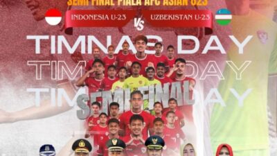 Anak Menjadi Sorotan dalam Nobar Timnas Indonesia yang Dipenuhi Foto Pejabat