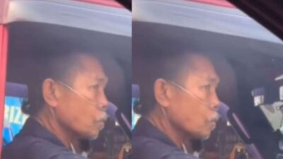 Sopir Angkot Viral Mengemudi dengan Selang Oksigen, Menuai Simpati dari Warganet: Kehebatannya Mencengangkan