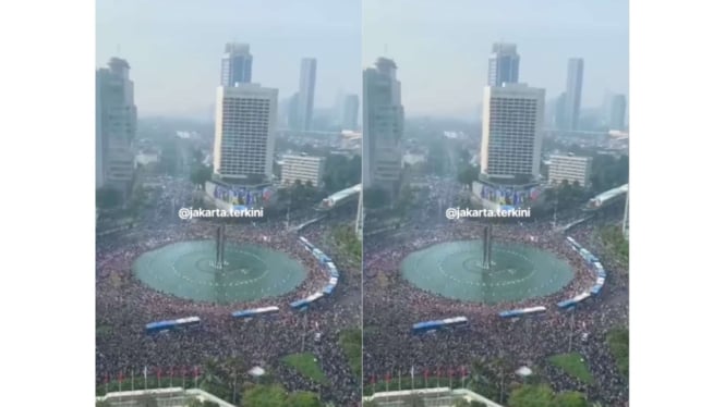 Hari Ini CFD Bundaran HI Penuh Sesak dengan Kehadiran Presiden Jokowi dan Maliq & D’Essentials