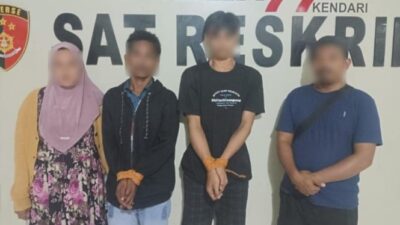 Salah Satu Wanita Diringkus dalam Aksi Komplotan Curanmor di Kendari