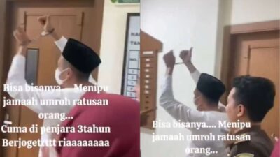 Terungkap, Terdakwa Penipuan Umrah Berjoget di Depan Korban Hanya Dihukum 3 Tahun Penjara