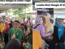 Ratusan Emak-emak Berpartisipasi dalam Lomba Nangis di Tegal, Respon Netizen Ramai