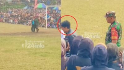 Dukun diusir dari pertandingan sepakbola tarkam oleh anggota TNI dan menjadi viral