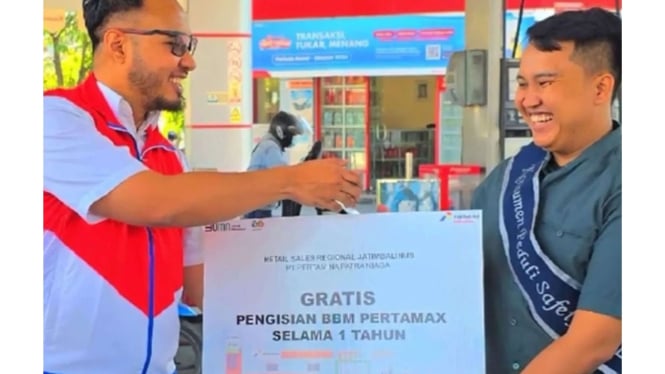 Pria Asal Sidoarjo Memperoleh Isi BBM Pertamax Gratis Selama Satu Tahun, Ternyata Ini Tindakan yang Dilakukannya