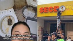 Heboh! Restoran Rice Bowl Dipermalukan Setelah Cuci Alat Masak di Toilet yang Tidak Higienis, Akhirnya Ditutup Selamanya