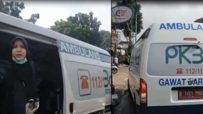 Pemotor Malah Usir Ambulans yang Darurat karena Alasan Agak Lain