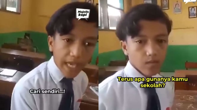 Gurunya di Pasuruan Ditantang oleh Siswa SMP yang Jago Bergaya Preman