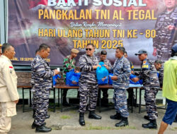 Lanal Tegal Gelar Baksos: Bagikan 125 Paket Sembako Gratis